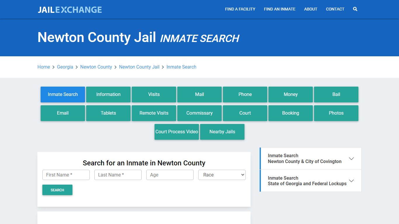 Newton County Jail, GA Inmate Search: Roster & Mugshots