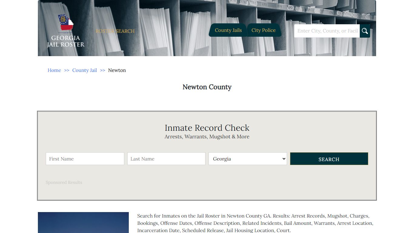 Newton County - Georgia Jail Inmate Search